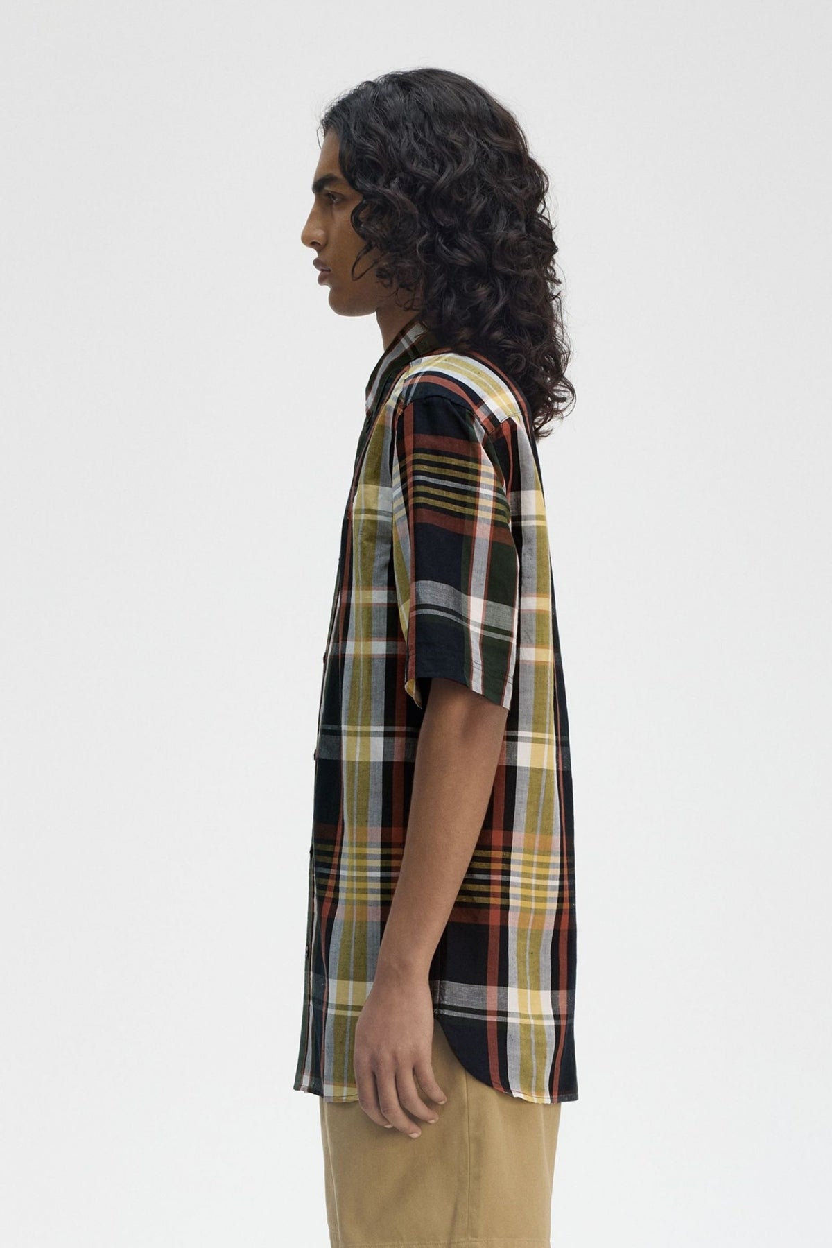 FRED PERRY MADRAS CHECK SHORT S en color NAVY (3)
