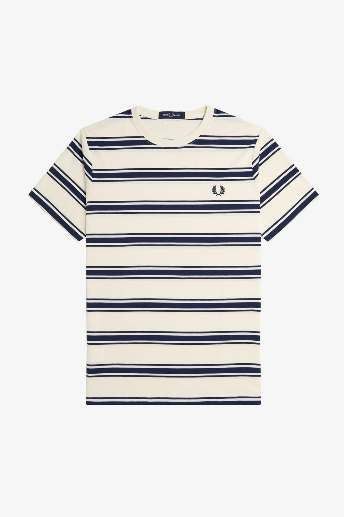 FRED PERRY FINE STRIPE T-SHIRT en color ECRU (2)