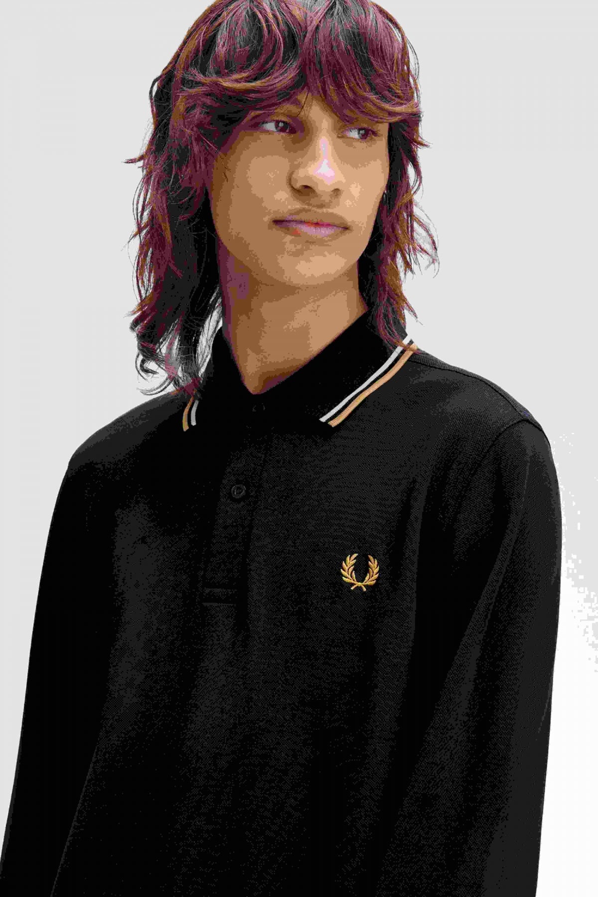 FRED PERRY LS TWIN TIPPED SHIRT en color WNVYCR (4)