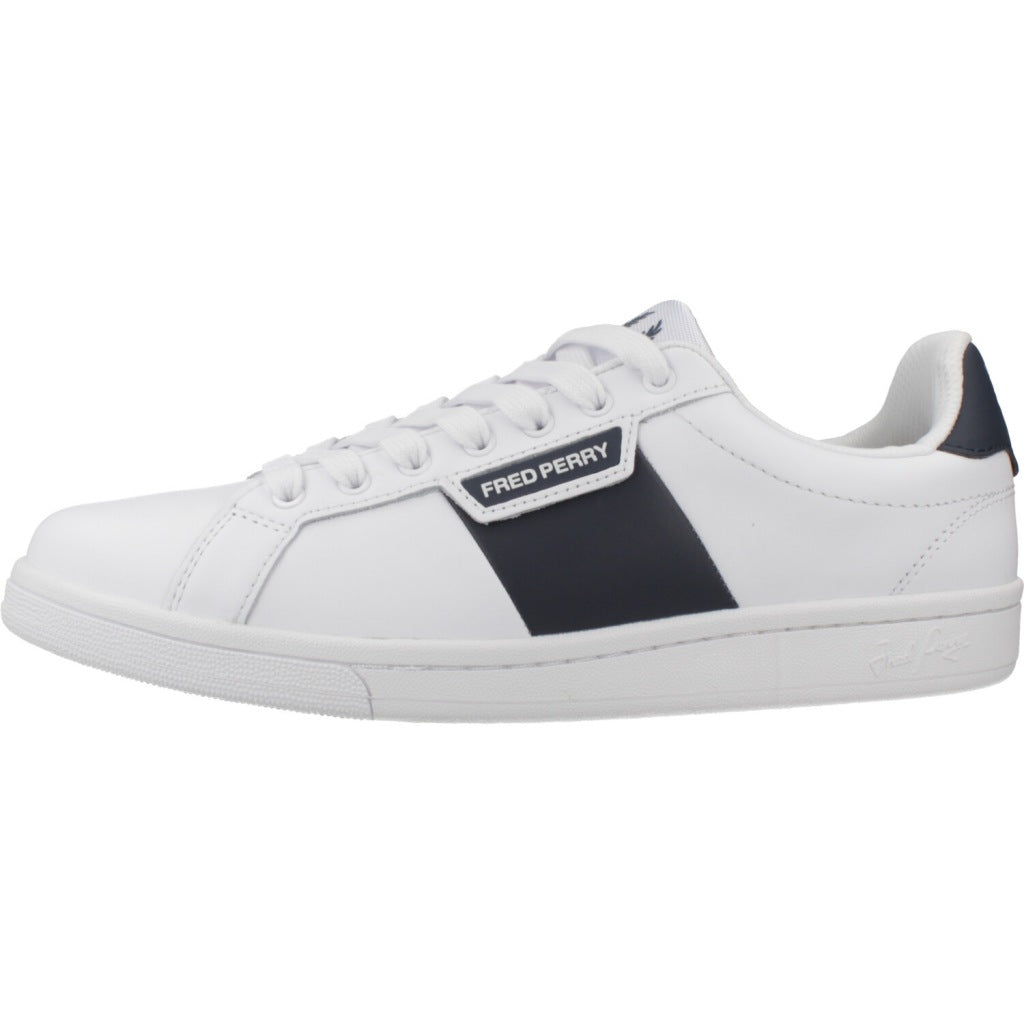 FRED PERRY LEATHER BRANDE en color WHITE (2)