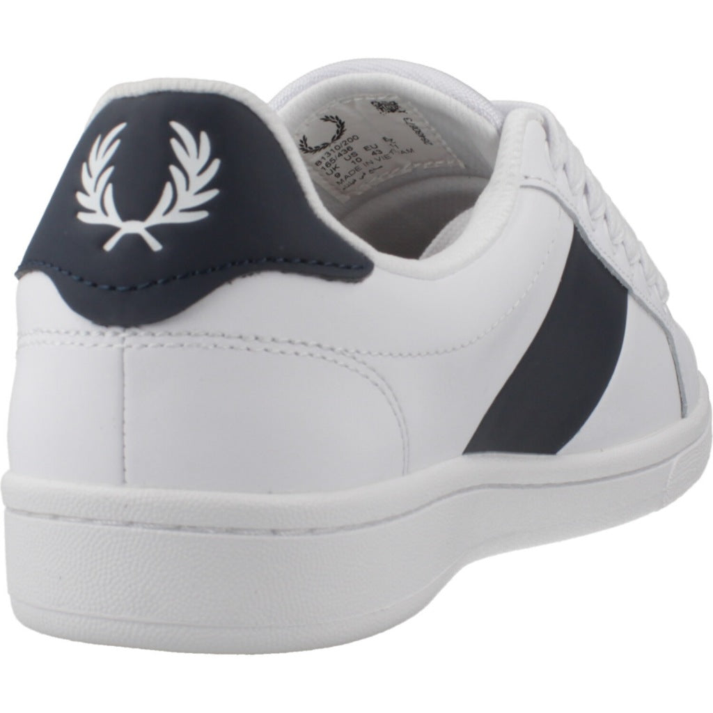 FRED PERRY LEATHER BRANDE en color WHITE (3)
