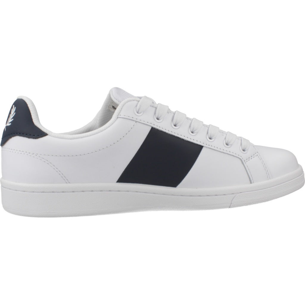 FRED PERRY LEATHER BRANDE en color WHITE (4)