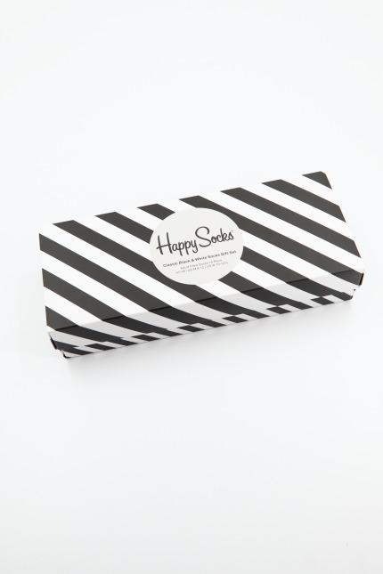 HAPPY SOCKS CLASSIC BLACK WHITE en color (4)