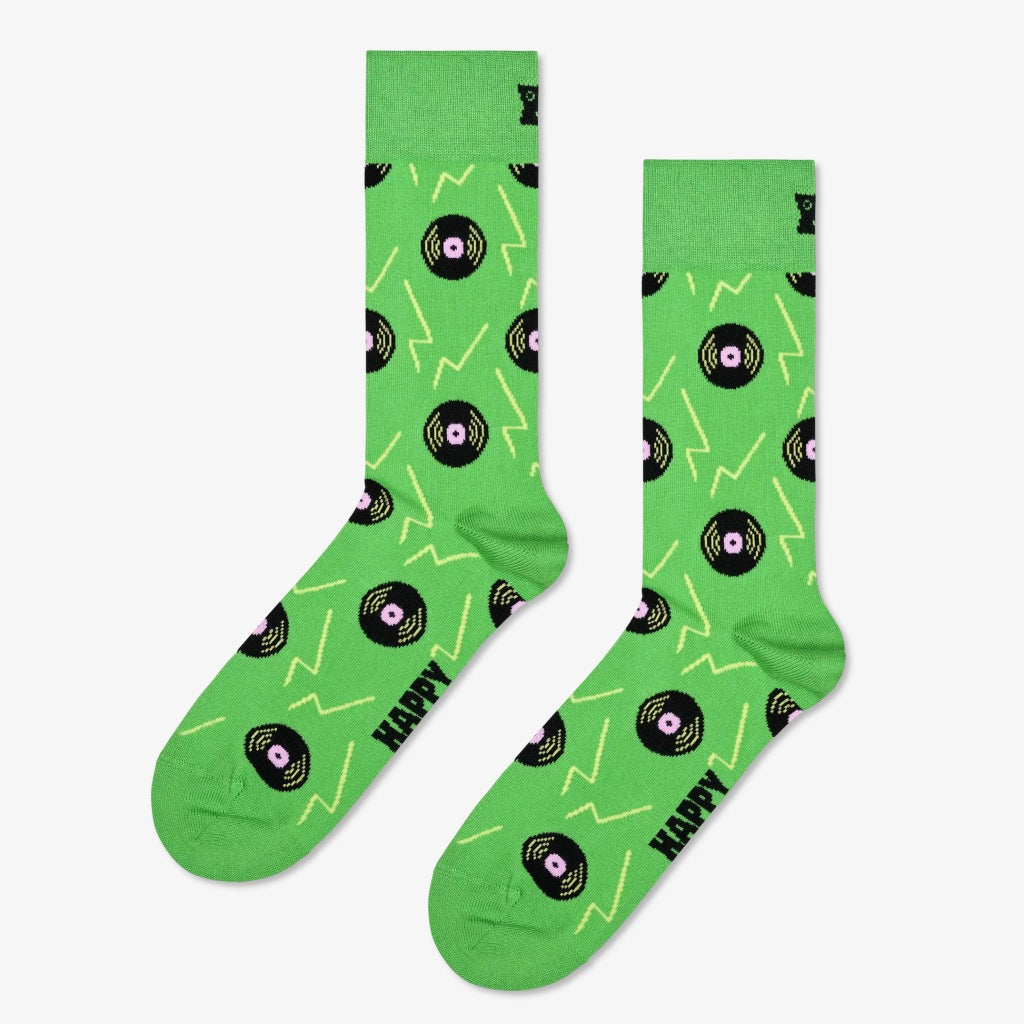 HAPPY SOCKS VINYL GREEN SOCK en color (3)