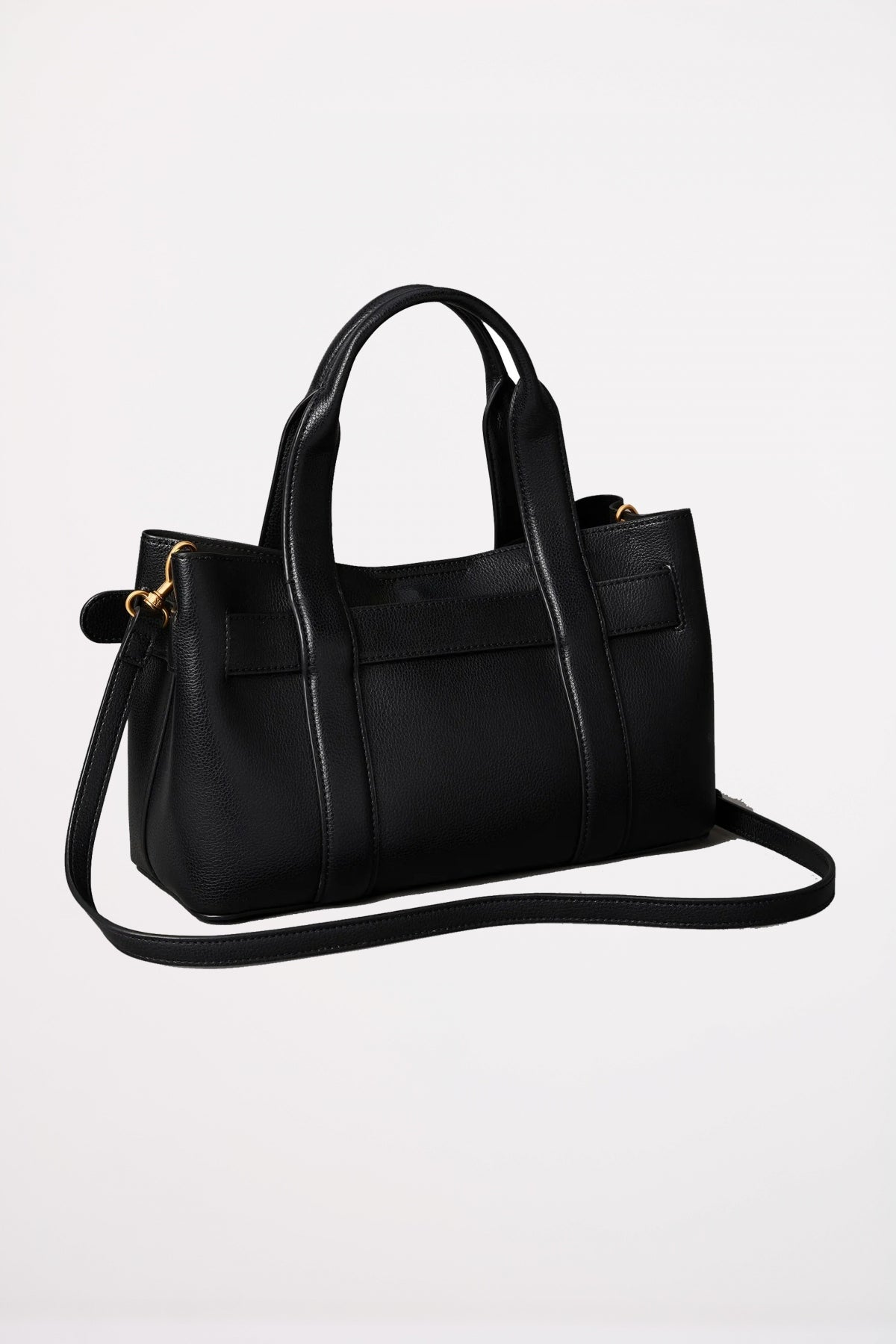 CALVIN KLEIN BUCKLE MINI TOTE WIT en color BLACK (2)
