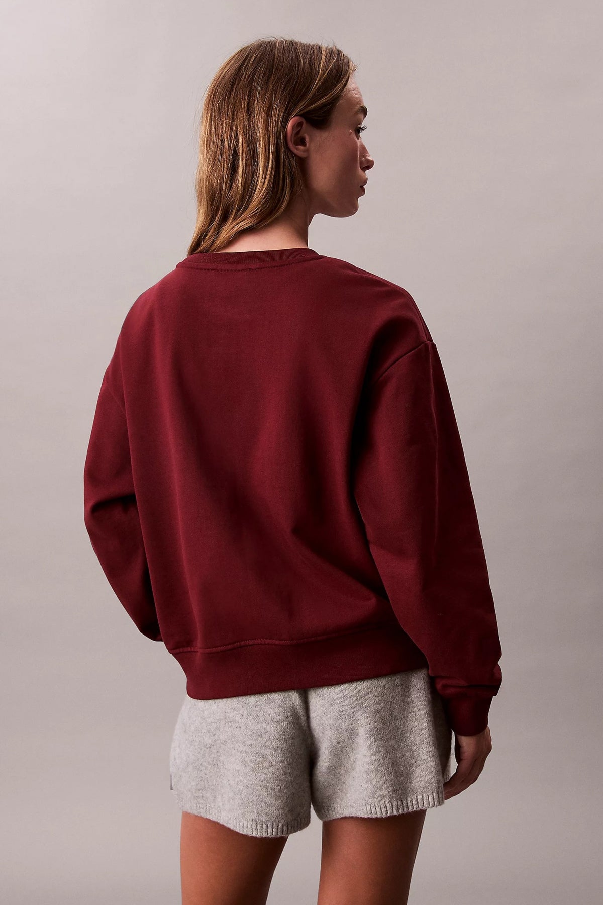 CALVIN KLEIN LS MONOLOGO FRENCH en color RED (3)