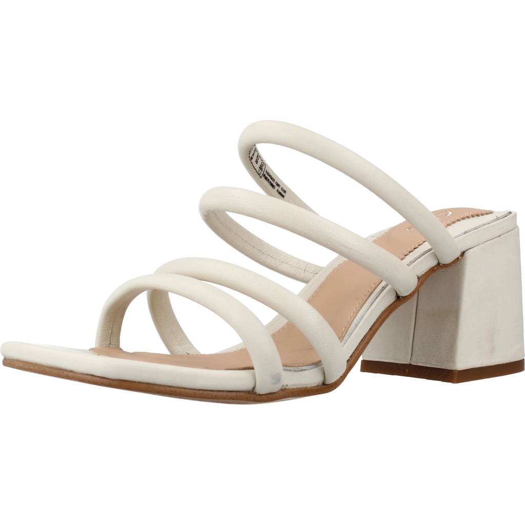 CLARKS SHEER MULE en color WHITE (1)