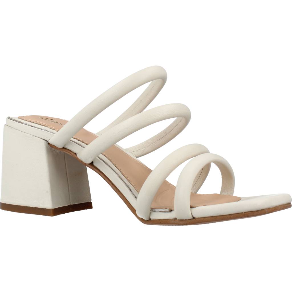 CLARKS SHEER MULE en color WHITE (5)
