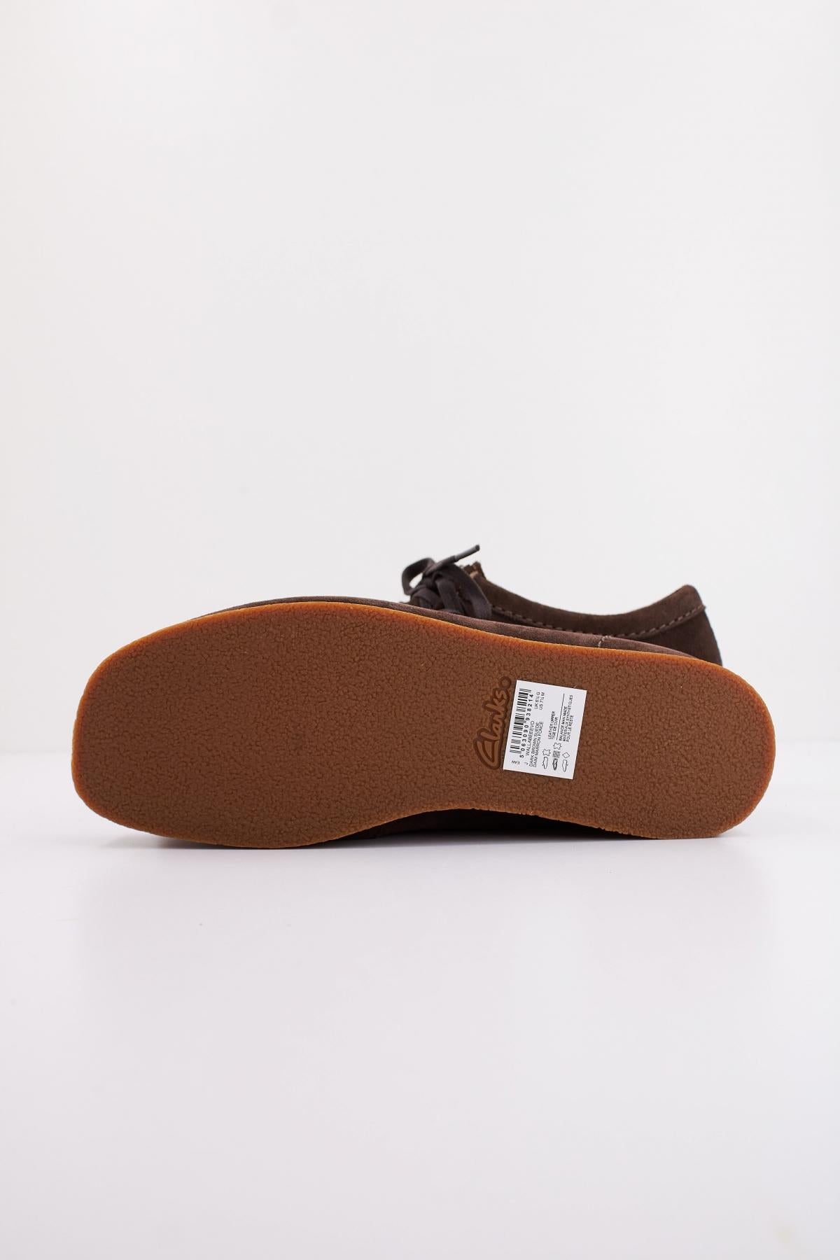 CLARKS WALLABEEEVO SUEDE en color DRKBRWN (5)