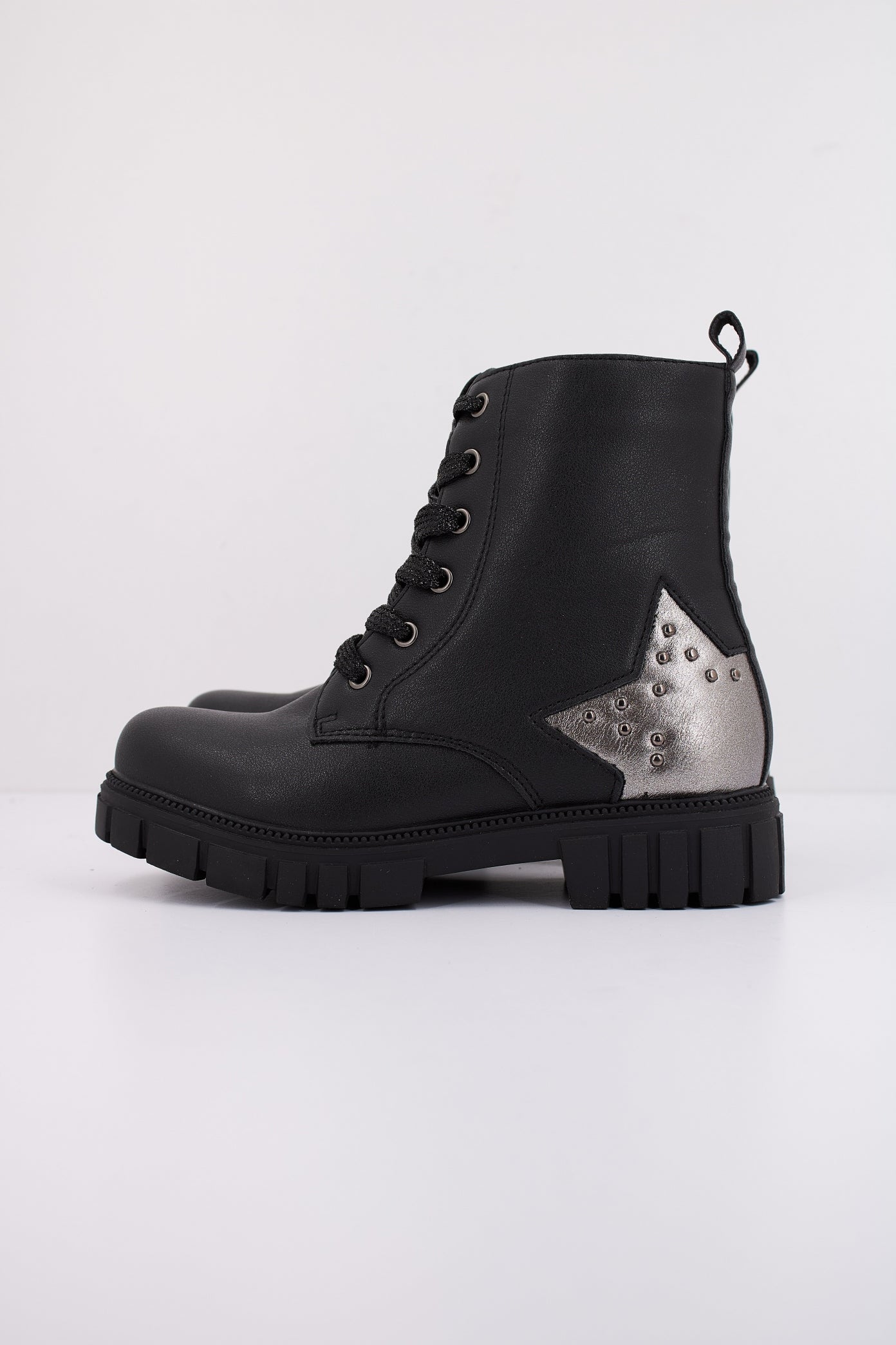 CONGUITOS BOOTS STAR LACES en color BLACK (1)