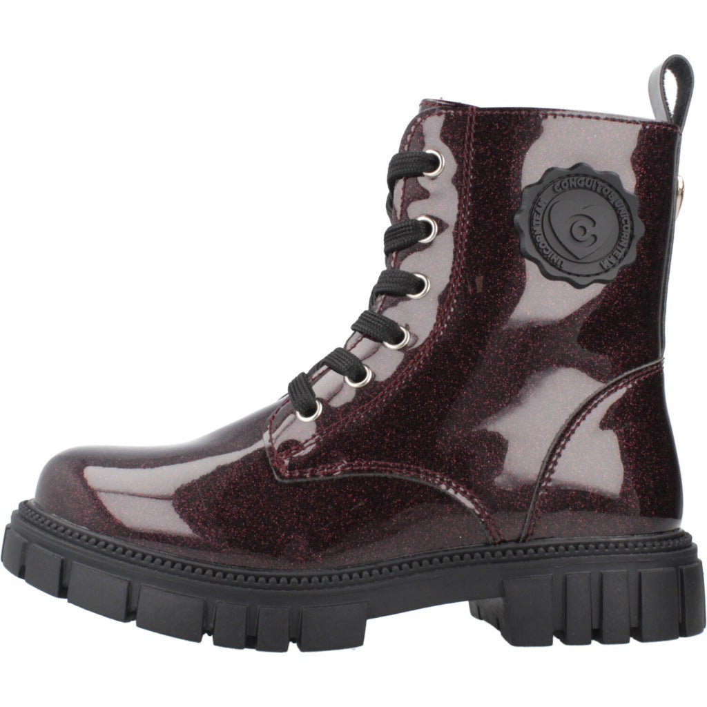 CONGUITOS TROOPER BOOT PATENT en color BRGNDY (2)