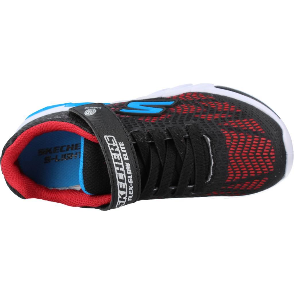 SKECHERS FLEX-GLOW ELITE - VO en color BKRB (7)