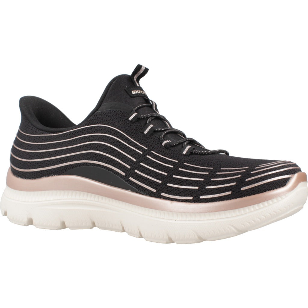 SKECHERS PLUS SOFT LUSTER en color BKRG (5)