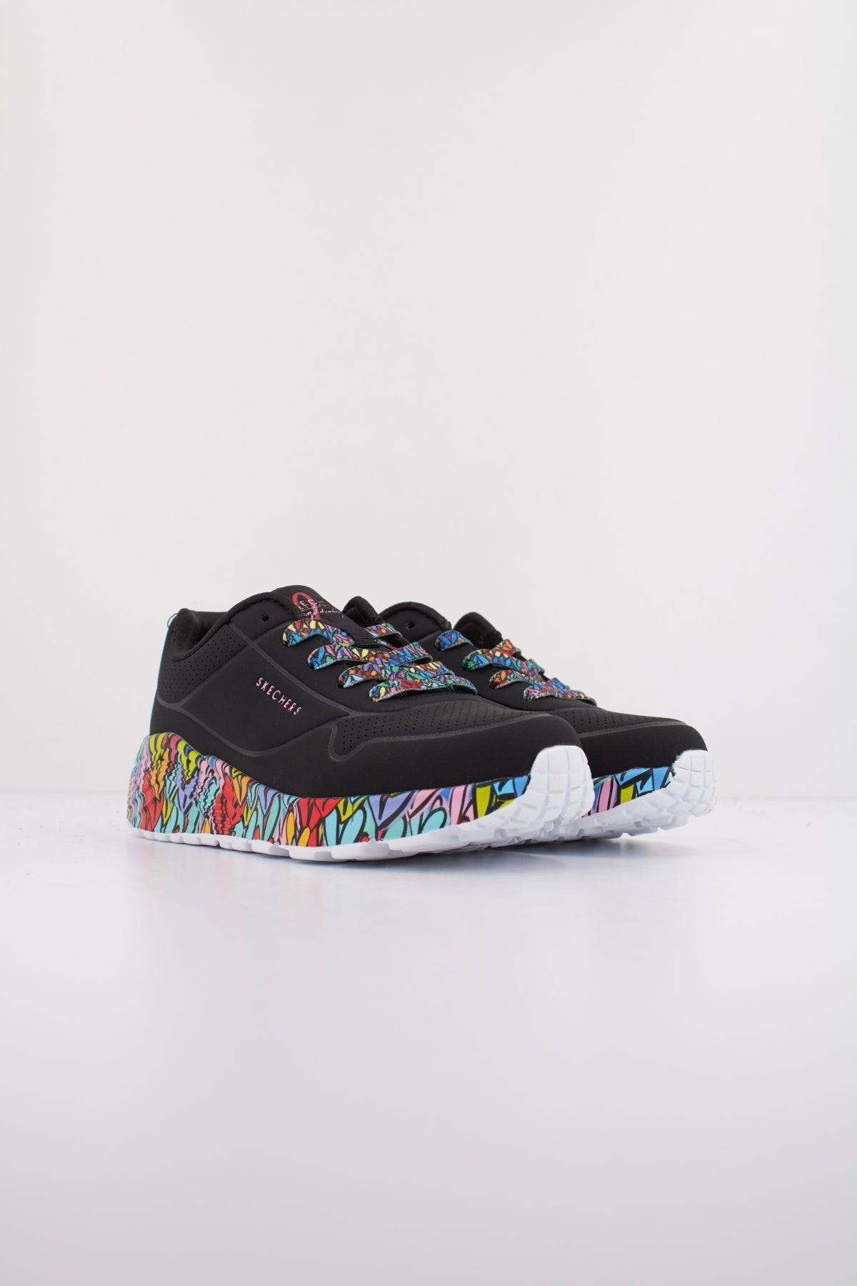 SKECHERS UNO LITESUBTLE LOVE en color BKMT (2)