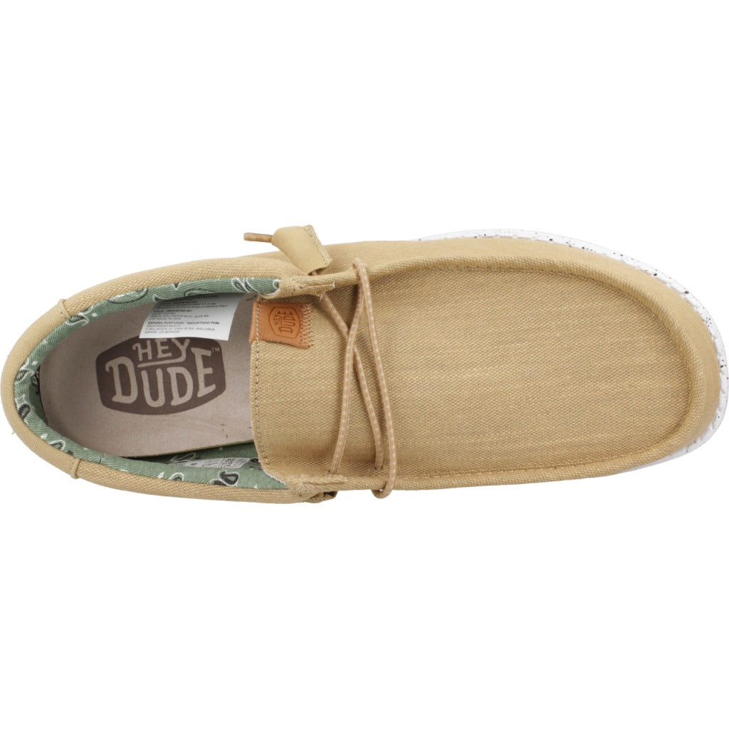 HEY DUDE WALLY WASHED CANVAS en color WALNUT (7)