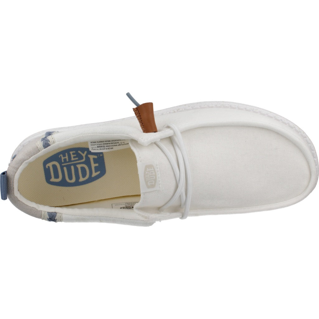 HEY DUDE WALLY SUMMER LINEN en color WHTSTN (7)