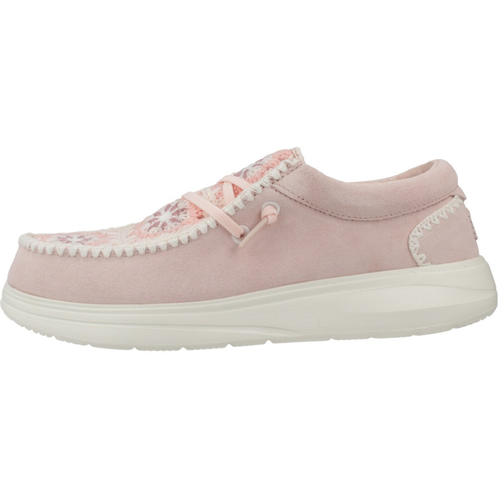 HEY DUDE WENDY COMF SUEDE CRO en color PNKMLT (2)