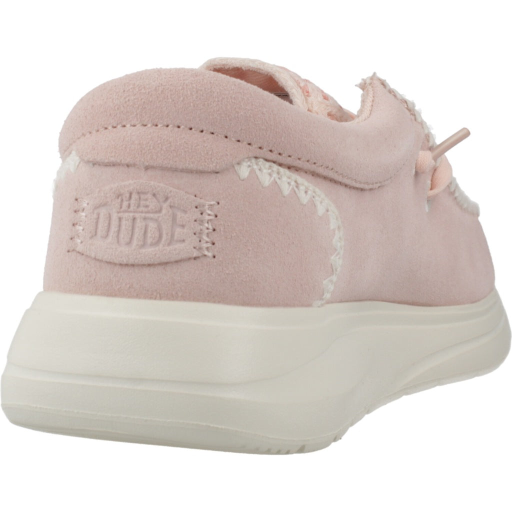 HEY DUDE WENDY COMF SUEDE CRO en color PNKMLT (3)