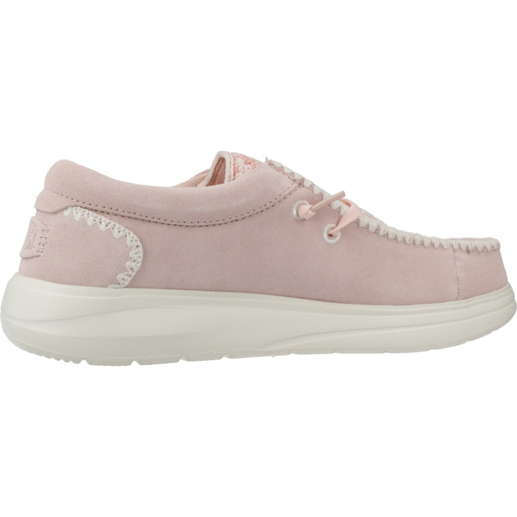 HEY DUDE WENDY COMF SUEDE CRO en color PNKMLT (4)
