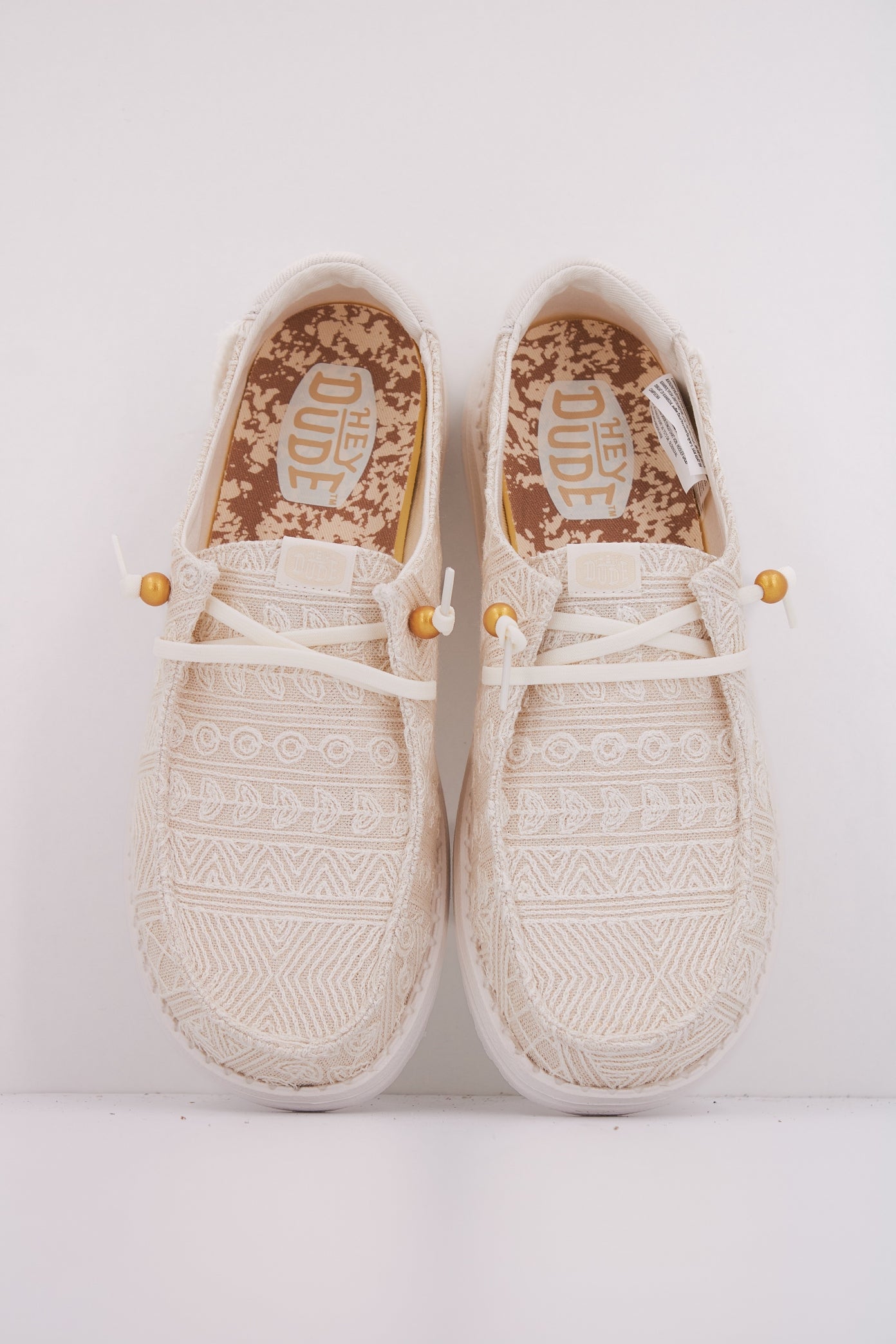 HEY DUDE WENDY CROCHET LACE en color WHTGLD (3)
