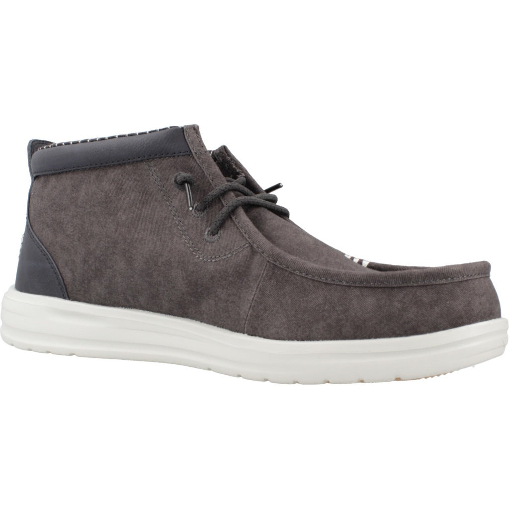 HEY DUDE WALLY MID GRIPR VIN en color BLACK (5)