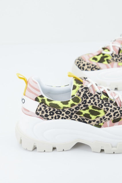 LIU-JO WAVE - SNEAKER BL en color BLKYELLOW (2)