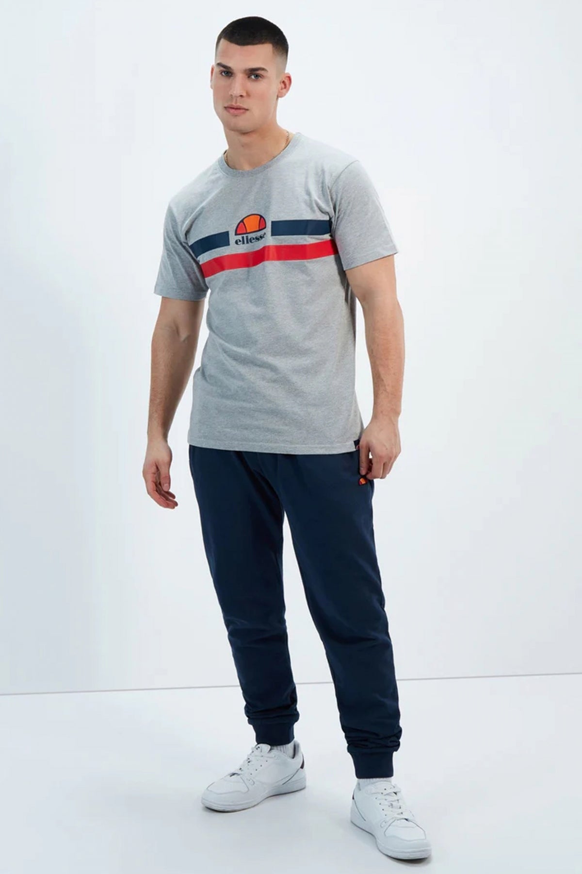 ELLESSE APREL TEE en color GREYMARL (4)