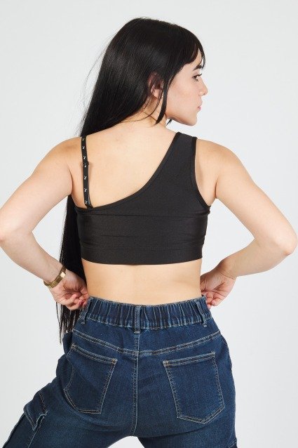 PUMA DARE TO CROP TOP en color BLACK (4)