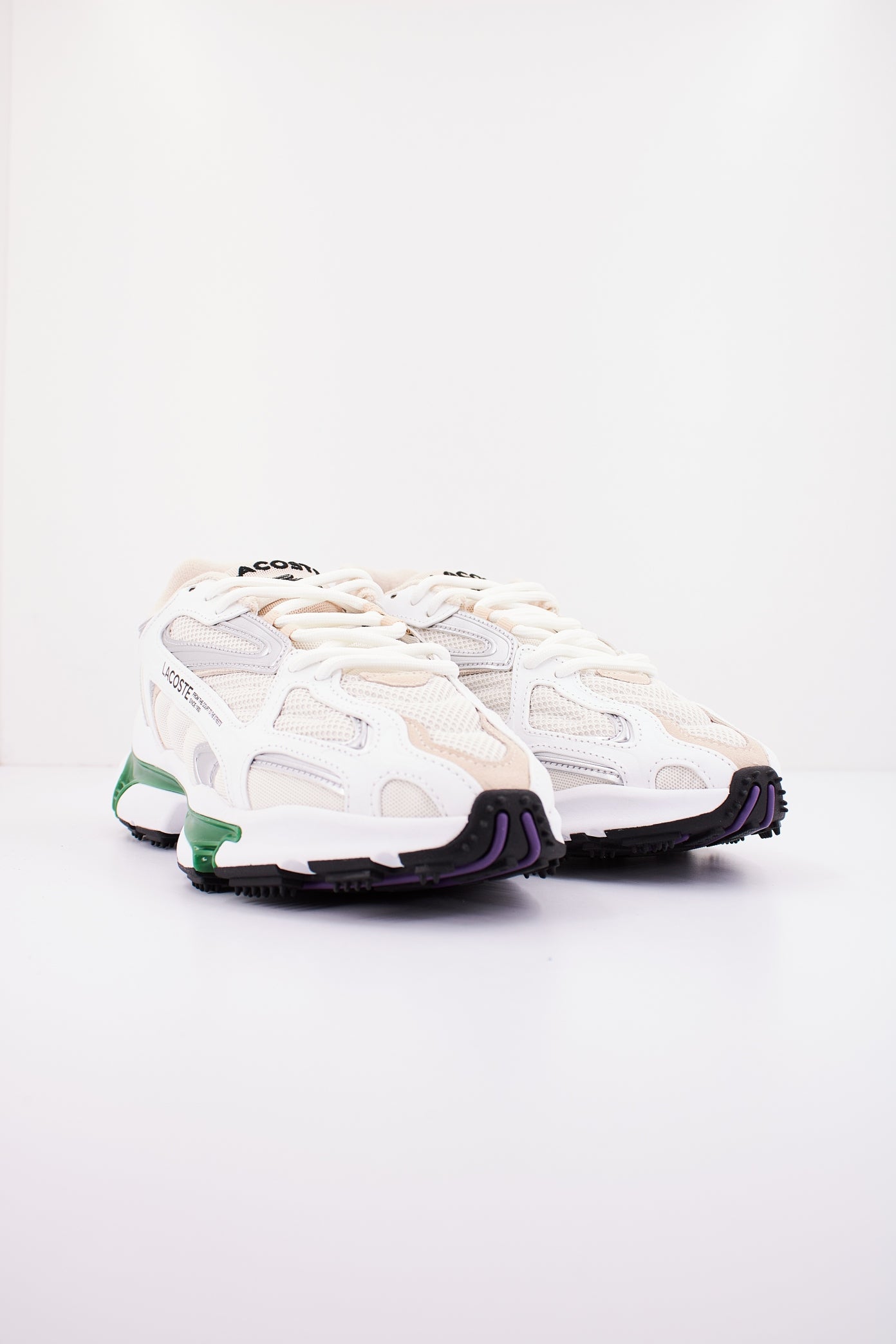 LACOSTE L K TEXTILE en color WHTGRN (2)
