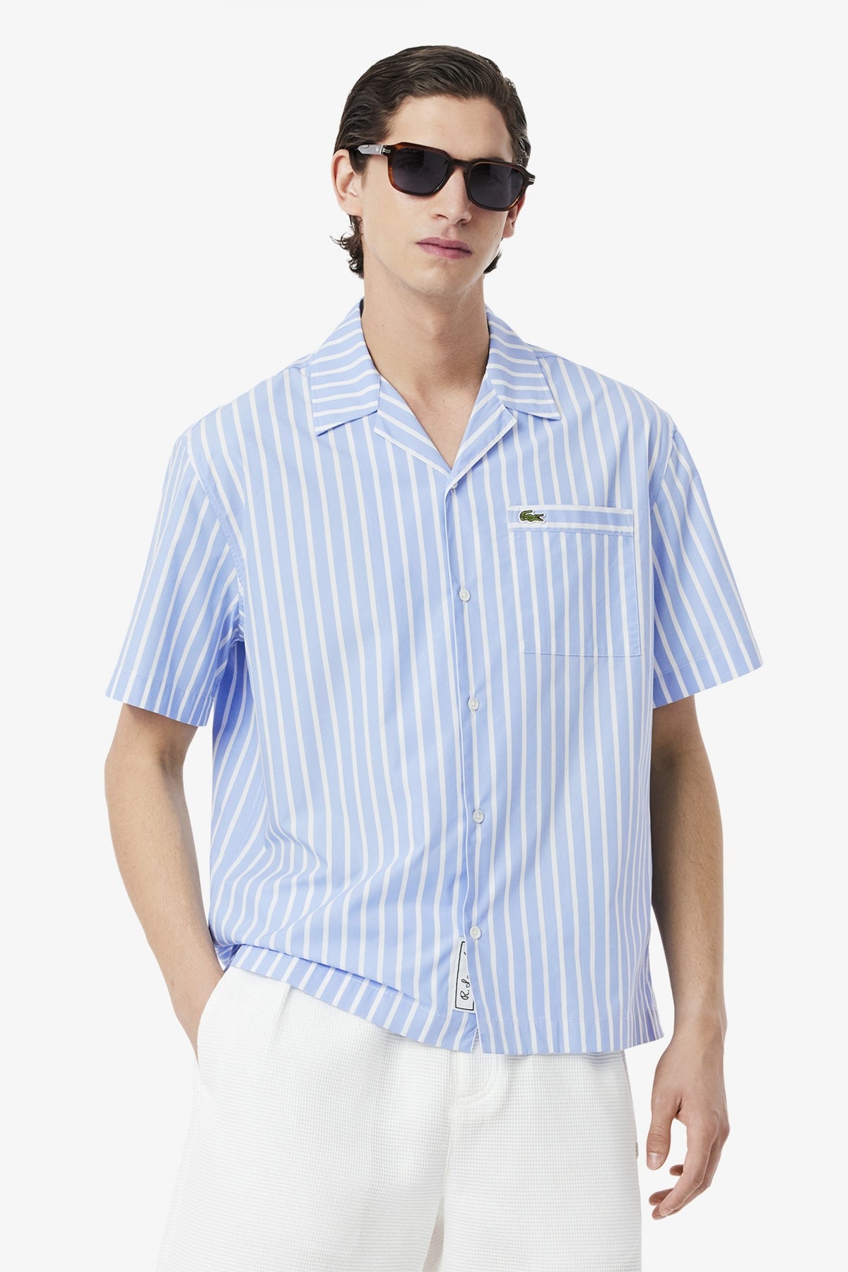 LACOSTE SHORT SLEEVED CASUAL en color WHITE (1)