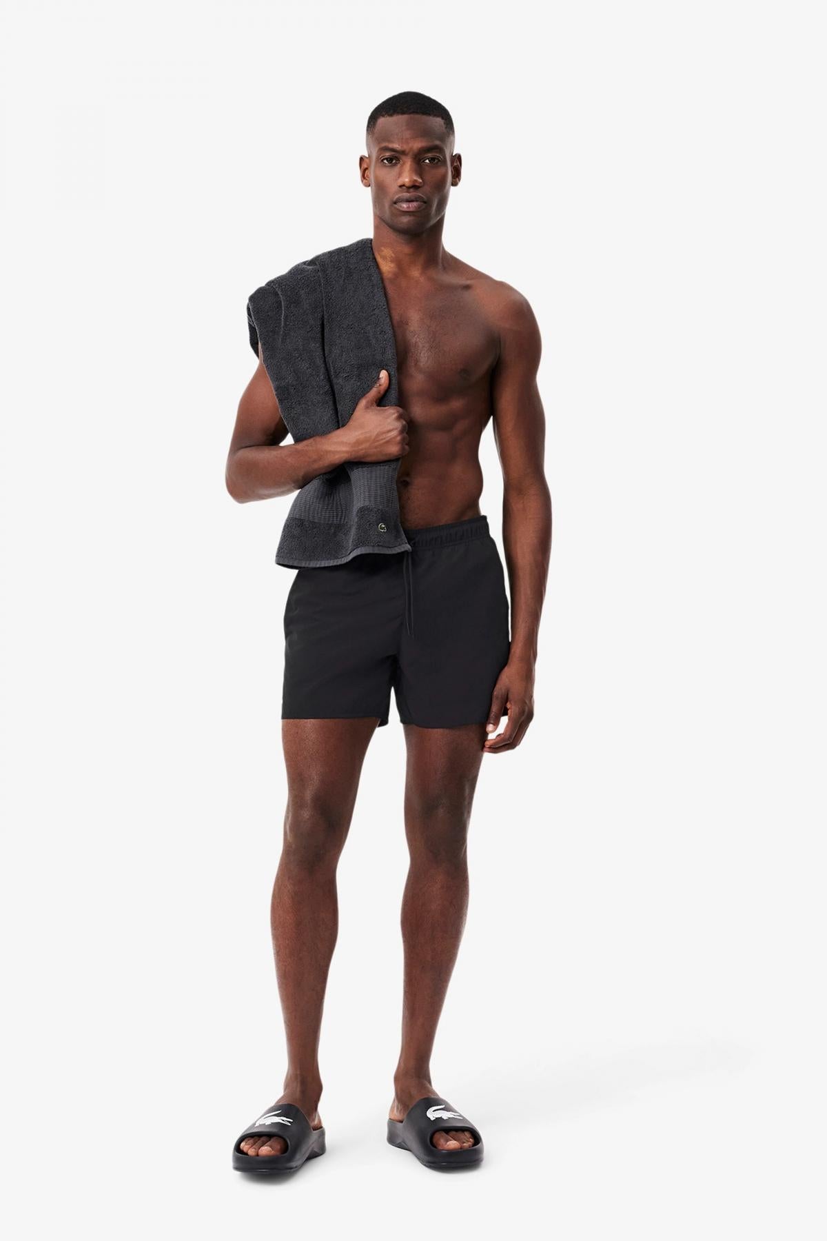 LACOSTE SHORT SLEEVED RIBBED en color BLACK (4)