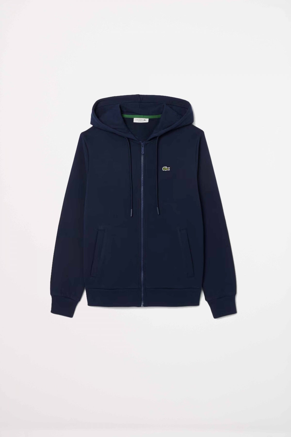 LACOSTE ZIPPED FLEECE HOODIE en color NAVY (2)