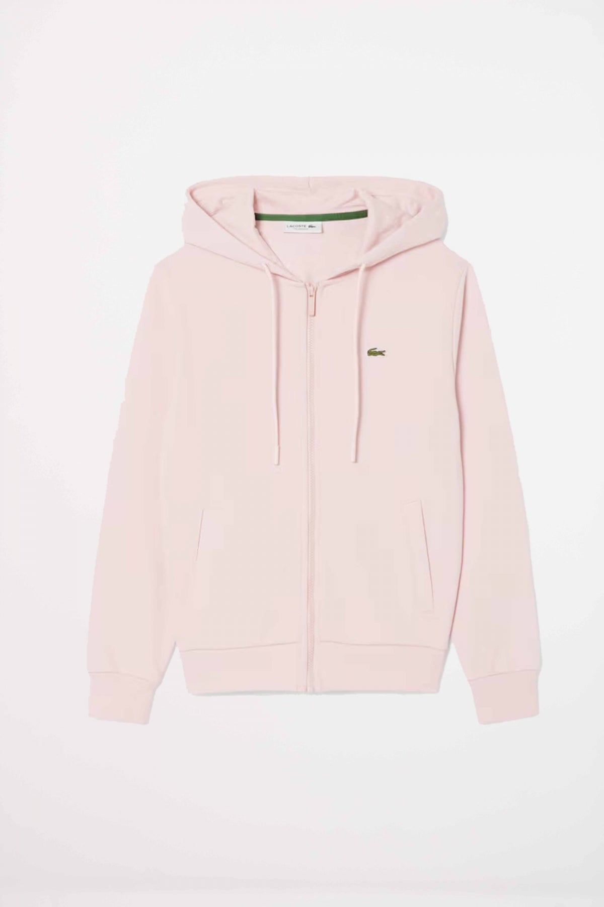 LACOSTE ZIPPED FLEECE HOODIE en color NIDUS (2)