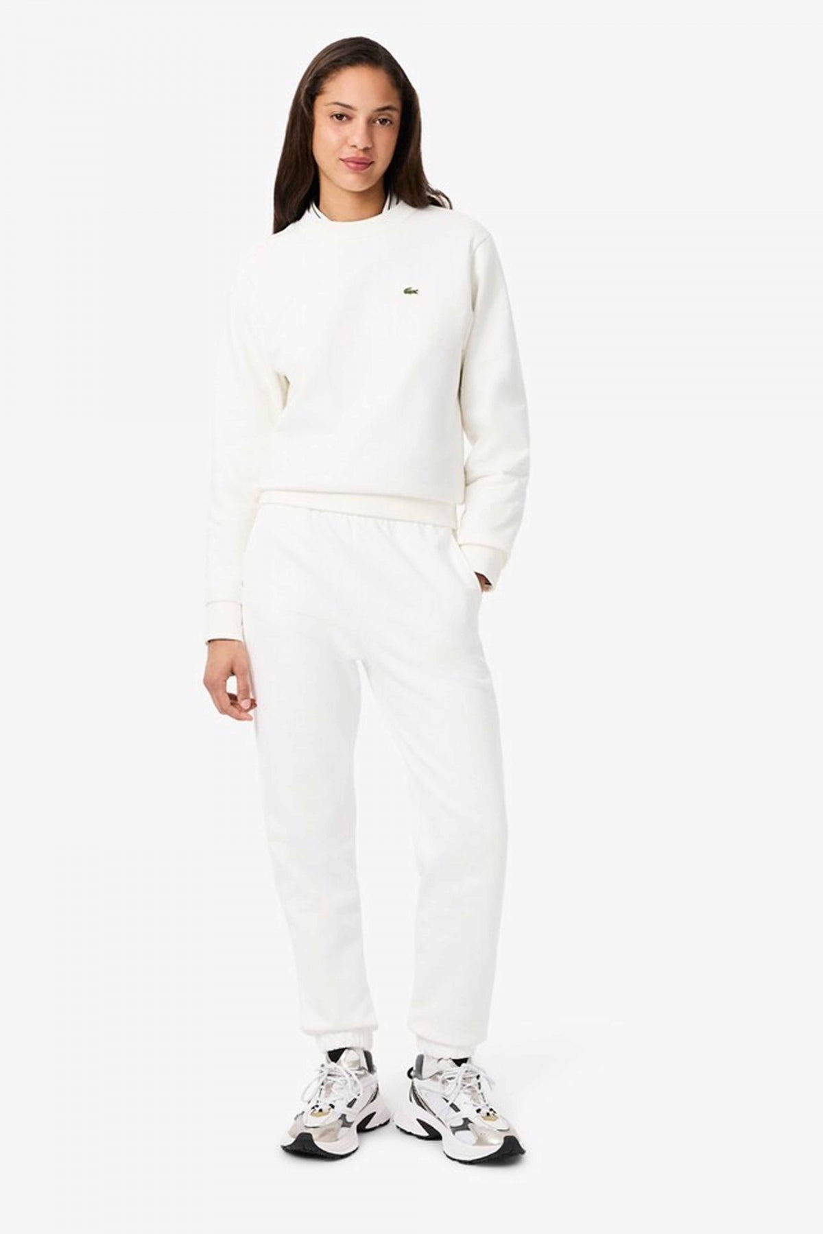 LACOSTE FLEECE SWEATPANTS en color FLOUR (4)