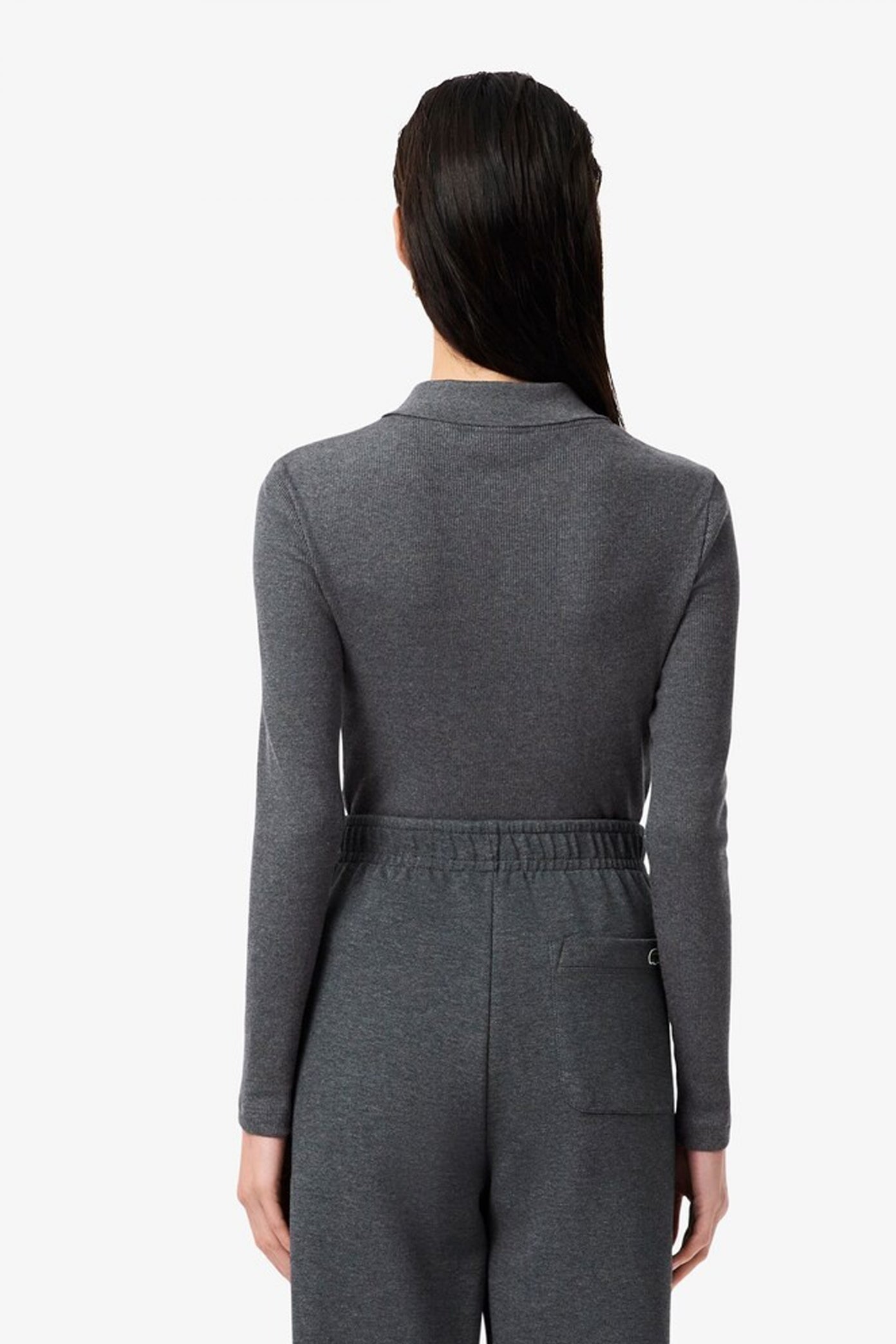 LACOSTE RIBBED COLLAR SHIRT en color PITCH (3)
