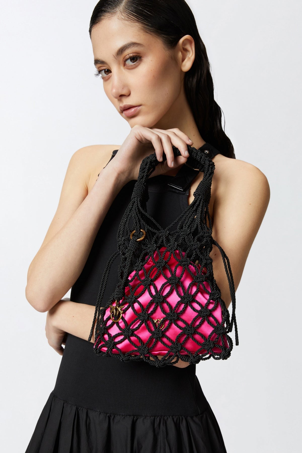 PINKO HANDBAG MINI en color ZPAQ (4)
