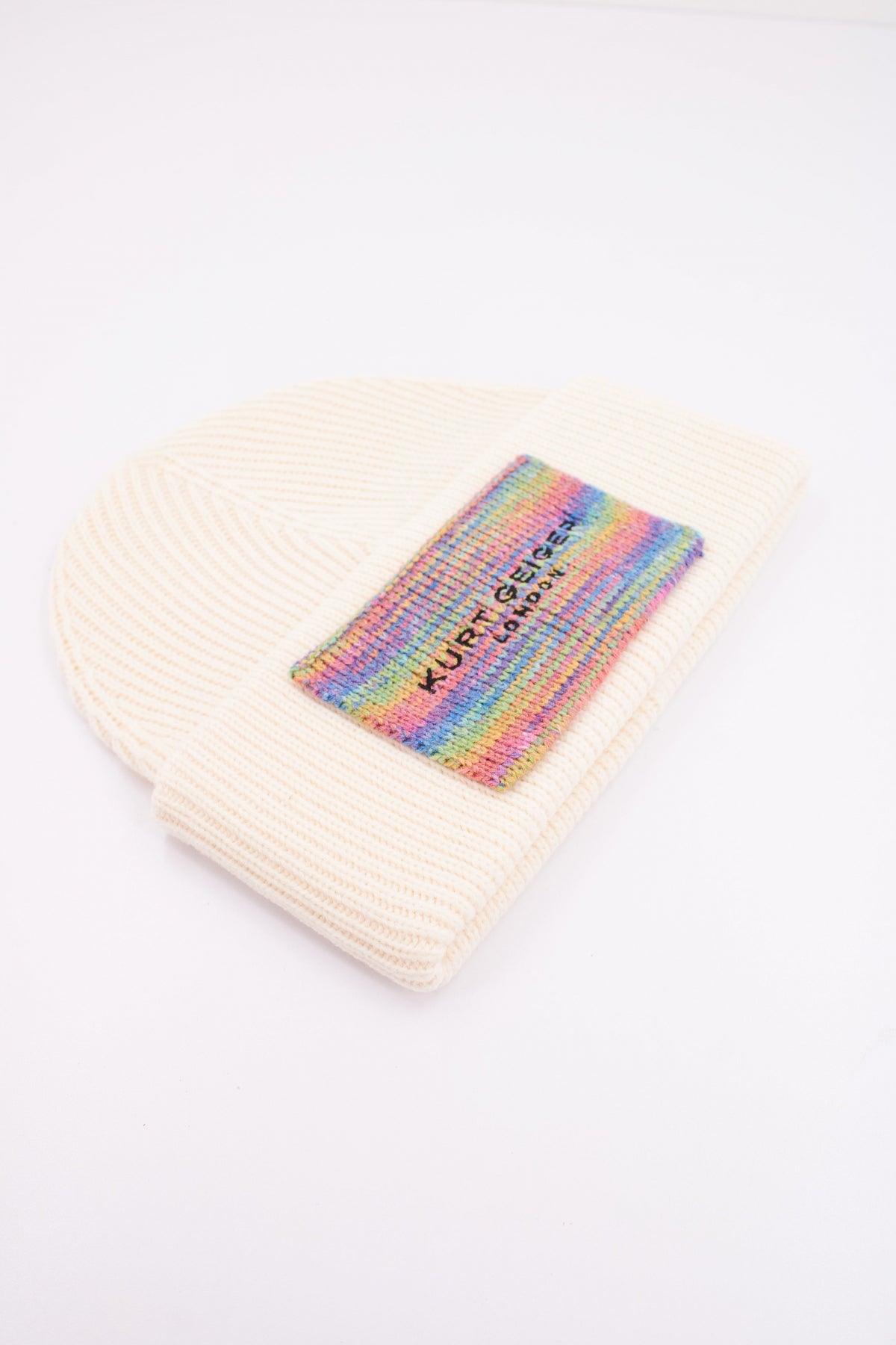 KURT GEIGER LONDON KGL KNITTED BEANIE en color BONE (4)