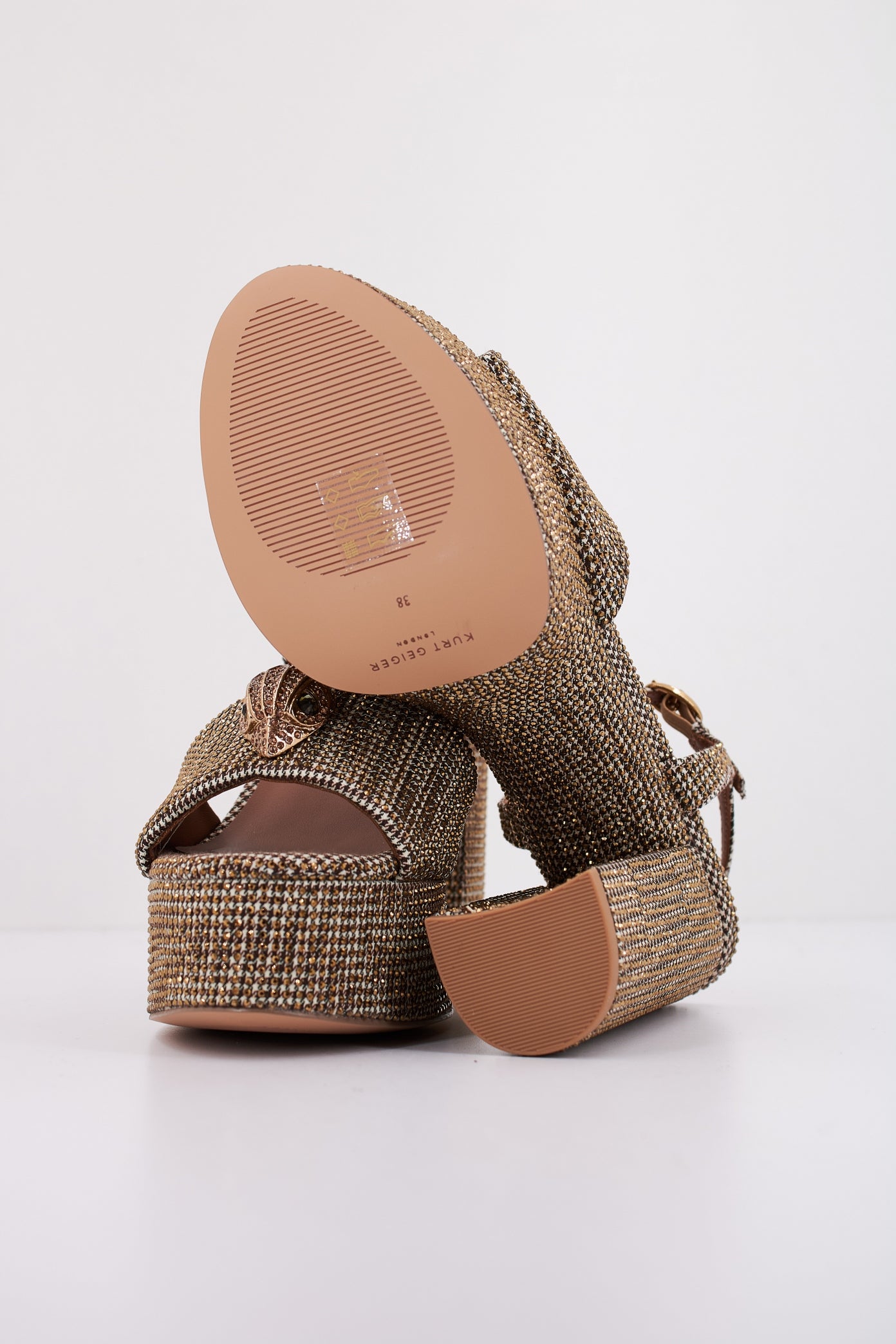 KURT GEIGER LONDON KENSINGTON PLATFORM en color DRKBGE (5)