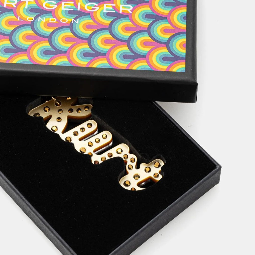 KURT GEIGER LONDON KURT KEYRING en color GOLD (6)