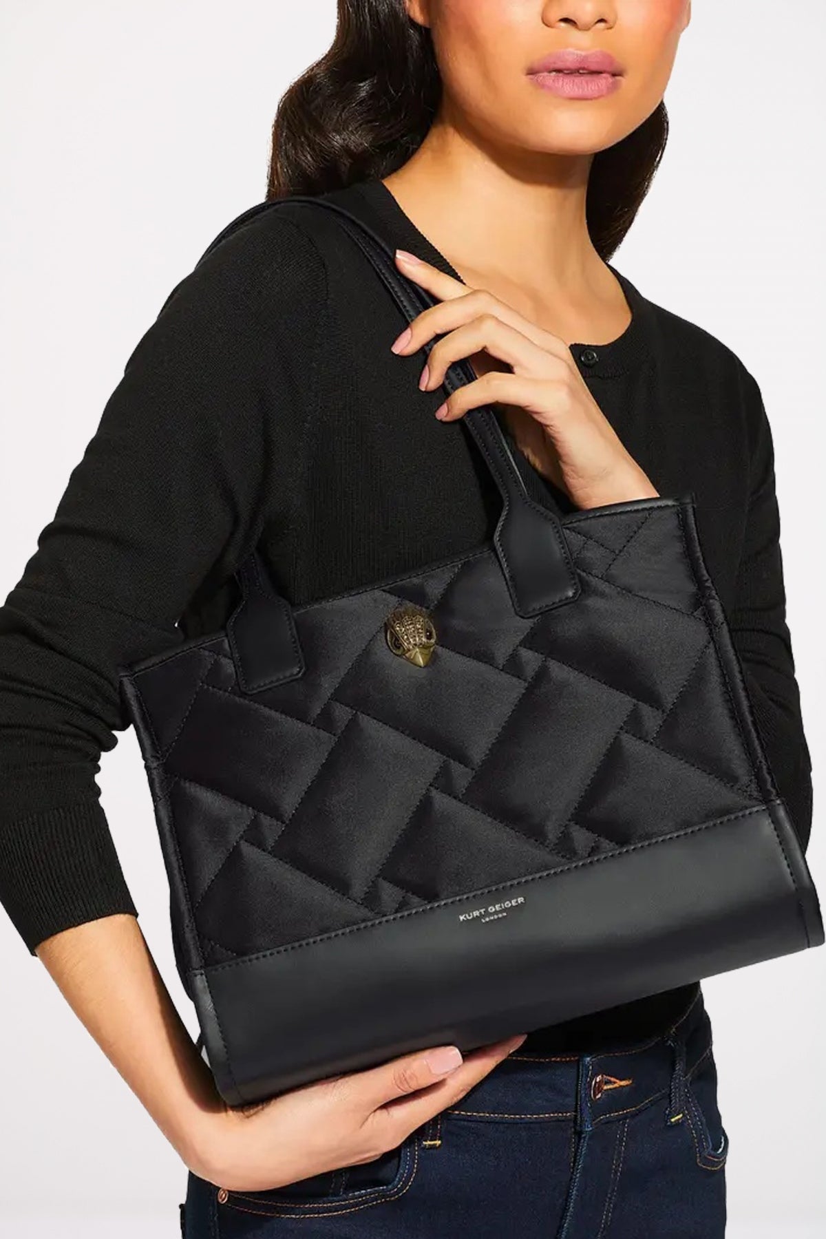 KURT GEIGER LONDON RECYCLED SQ SM SH en color BLACK (4)