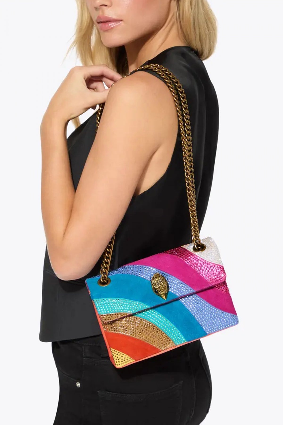 KURT GEIGER LONDON MINI KENSINGTON BAG en color OPNMSC (4)