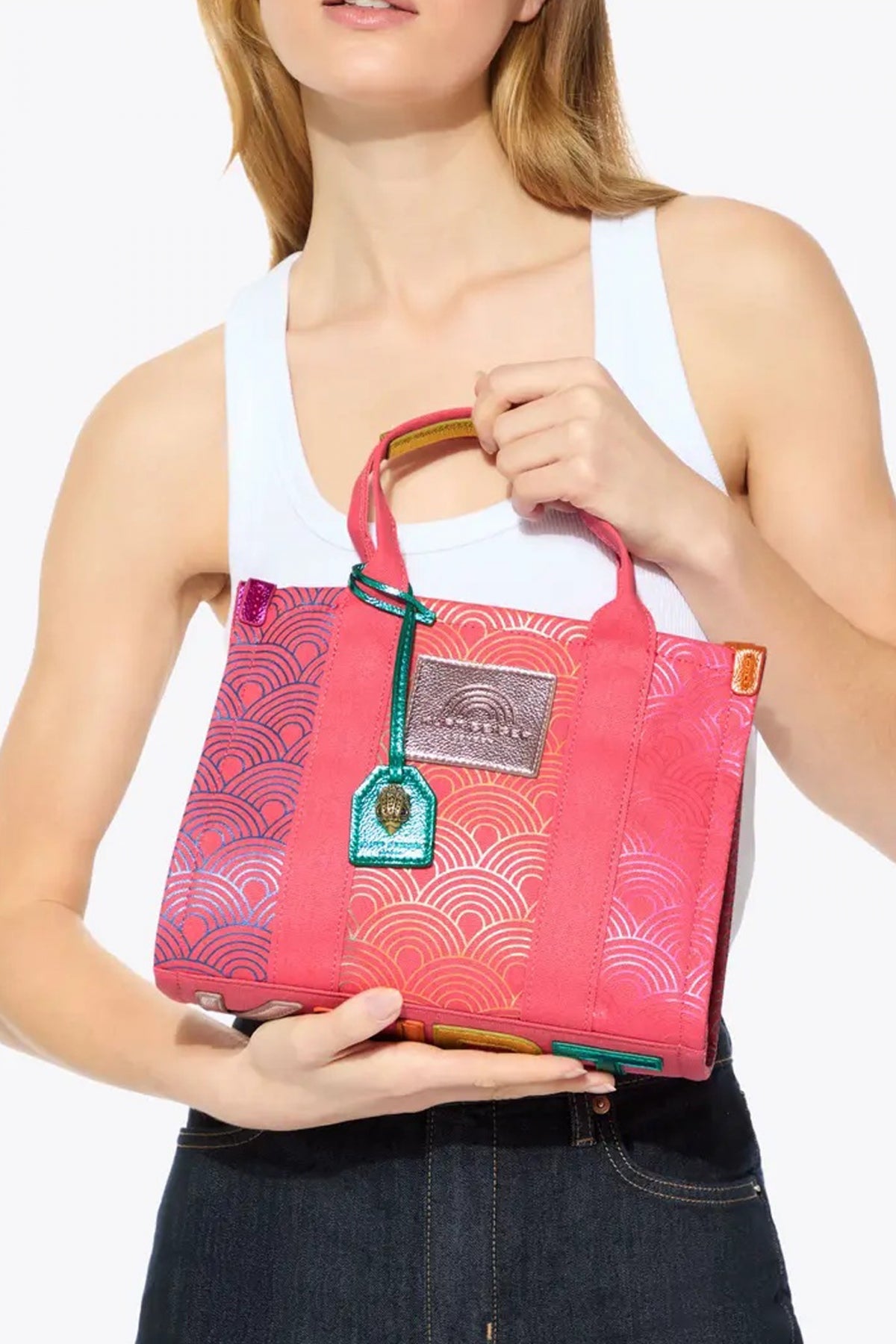 KURT GEIGER LONDON SMALL SOUTHBANK TOTE en color PINK (4)