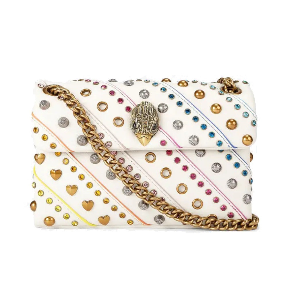 KURT GEIGER LONDON LEATHER MINI KENSING en color OPNWHT (2)