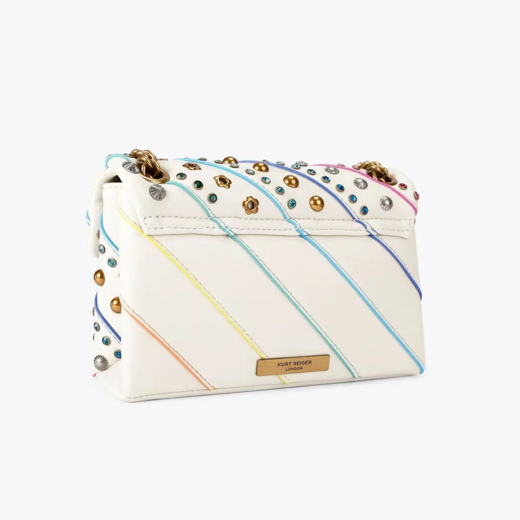 KURT GEIGER LONDON LEATHER MINI KENSING en color OPNWHT (3)