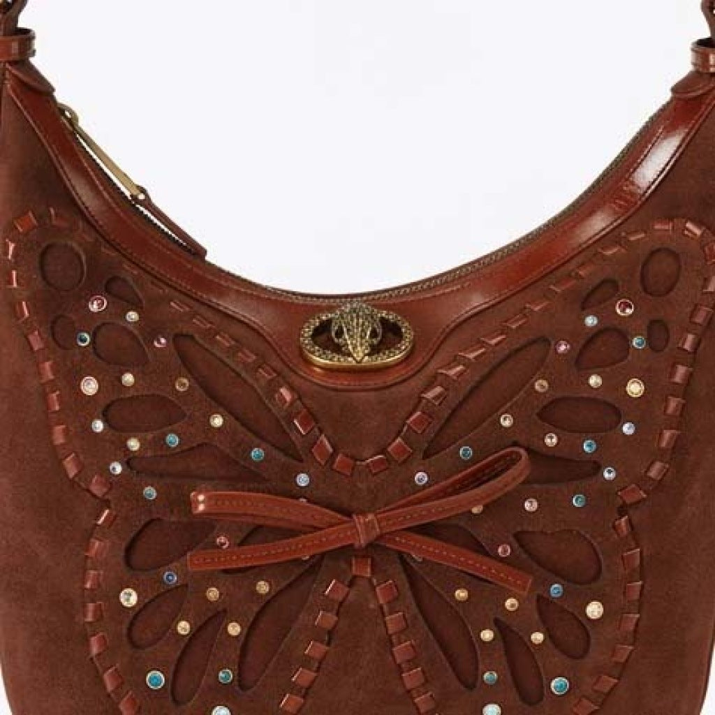 KURT GEIGER LONDON CHELSEA S HOBO BUTTE en color BROWN (7)