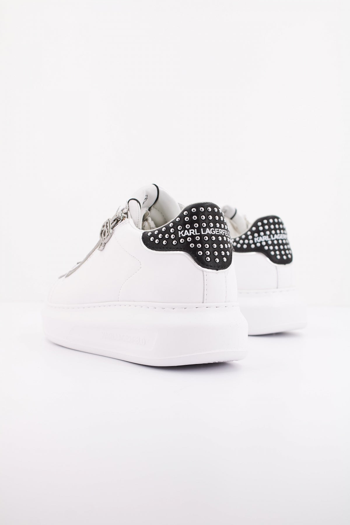 KARL LAGERFELD KAPRI STUD ZIP LO LA en color S WHITE (4)