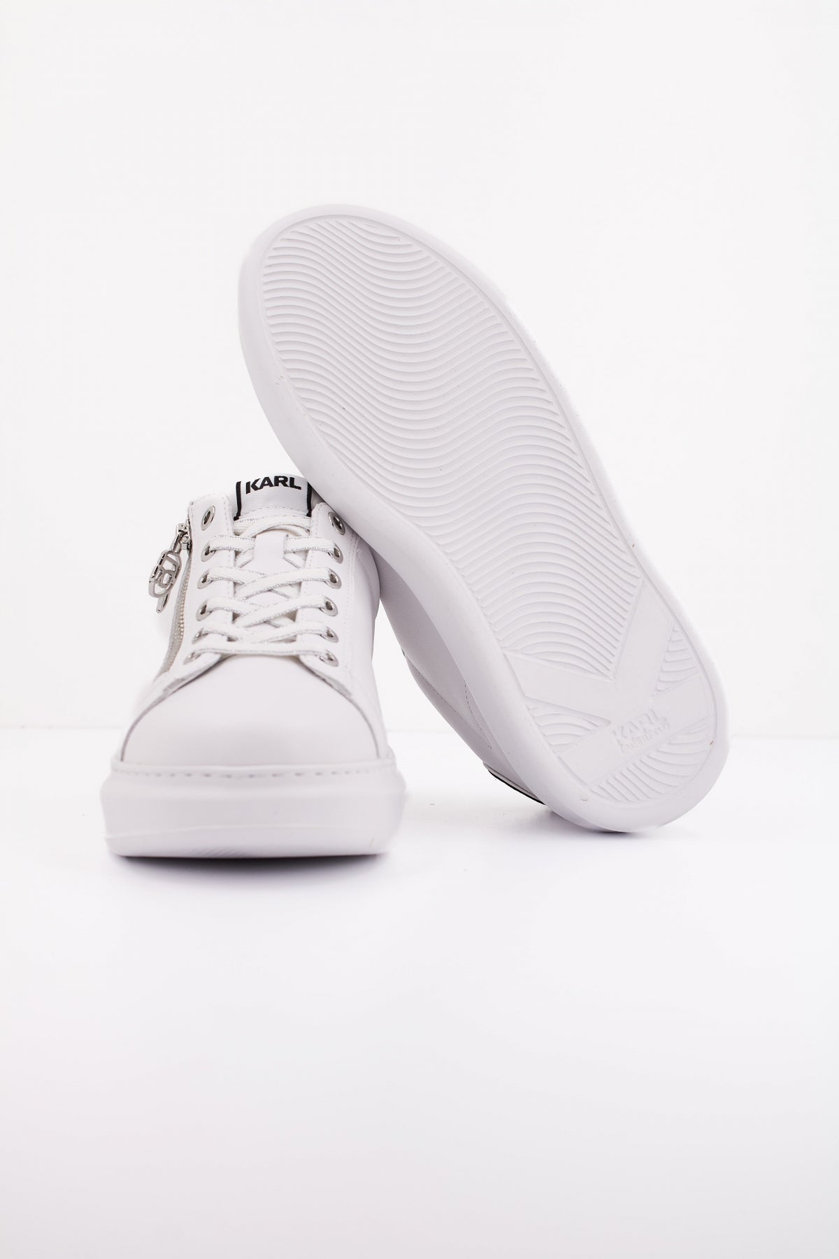 KARL LAGERFELD KAPRI STUD ZIP LO LA en color S WHITE (5)