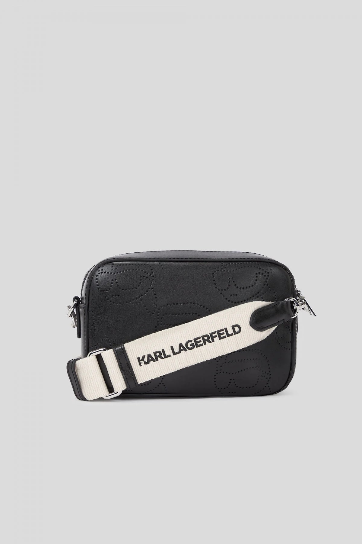 KARL LAGERFELD IKON LEATHER PERFORA en color BLACK (2)