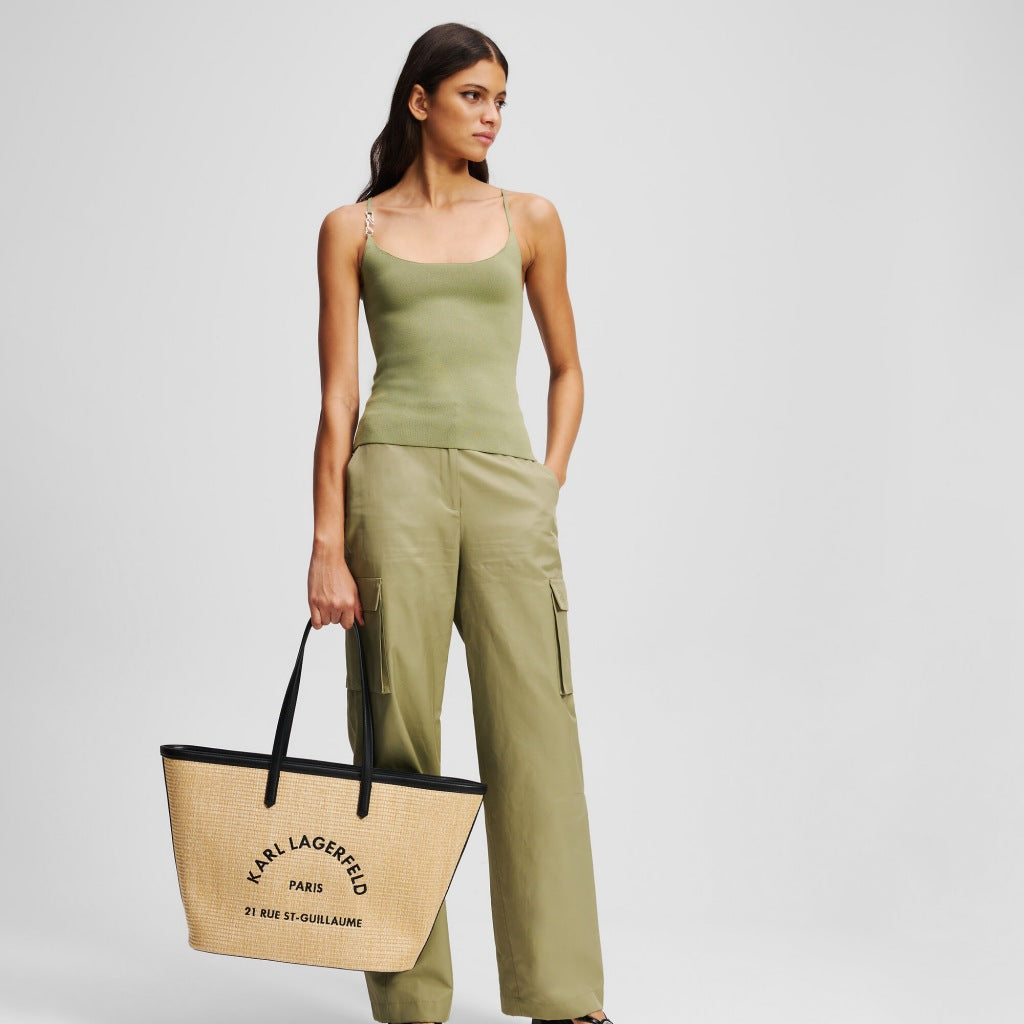 KARL LAGERFELD K RSG RAFFIA TOTE en color NTRL (4)