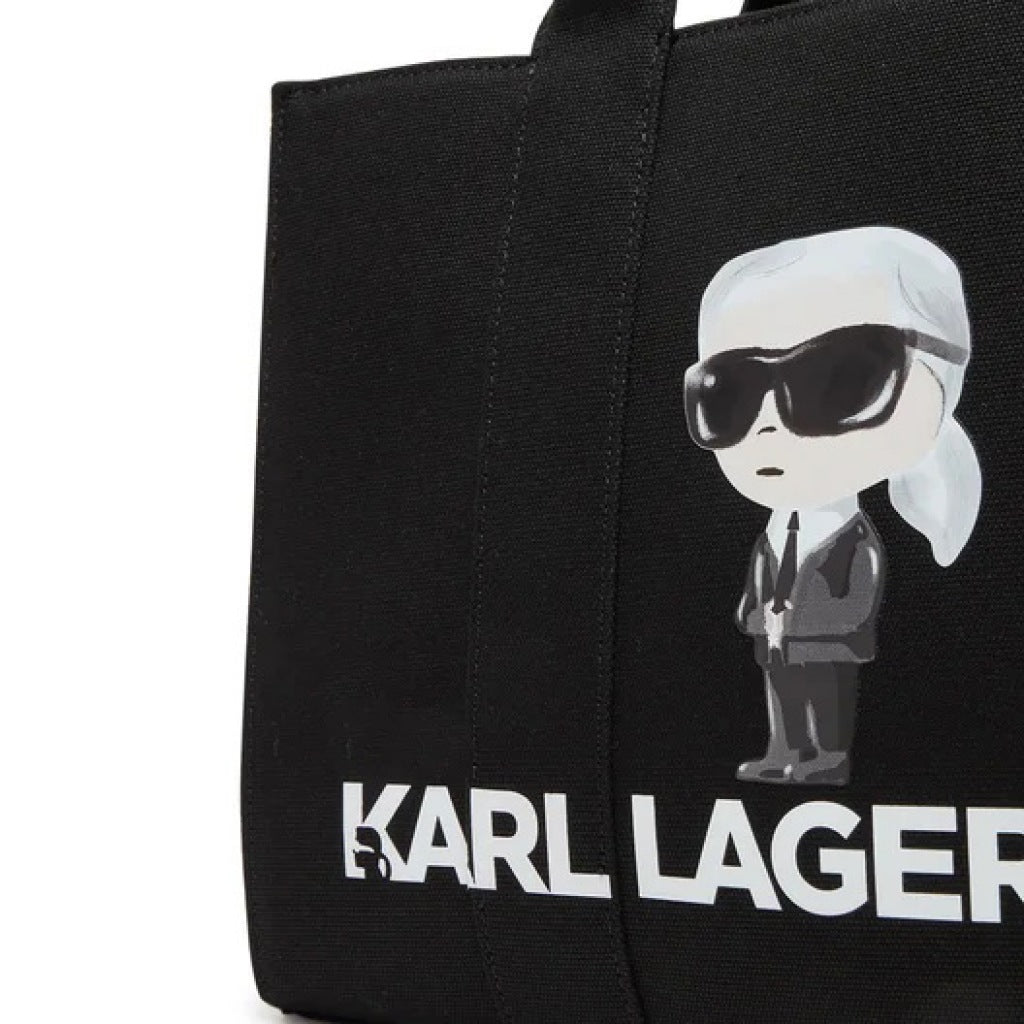 KARL LAGERFELD IKON KARL SQUARE TOT en color BLACK (3)